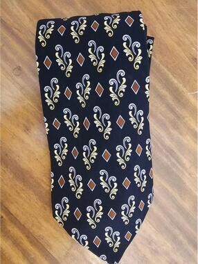 Valentino Tie Black Mens Silk Made in Italy